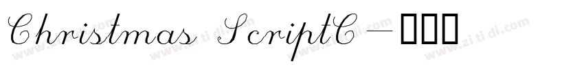 Christmas ScriptC字体转换